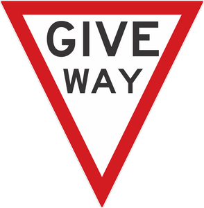 Safety Signs Give Way