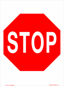 Traffic Management Signs STOP metal sign