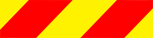 Safety Signs Red and Yellow Strips