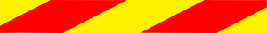Traffic Management Signs Red and Yellow Strip