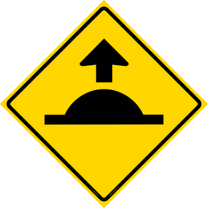 Traffic Signs Hump Sign