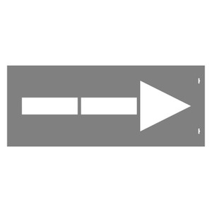 STENCIL Straight Arrow 1M, 2mm, POLY, (1170mm x 480mm)