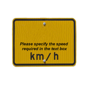 Speed Hump Speed Warning Sign - Class 1 Reflective Aluminium