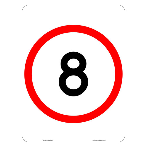 "8KM", CL1 Reflective, ALUMINIUM, (450mm x 600mm)