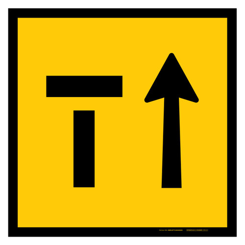 MMBS - Lane Status - 2 Lanes, Left Lane Closed, CORFLUTE, (600mm x 600mm)
