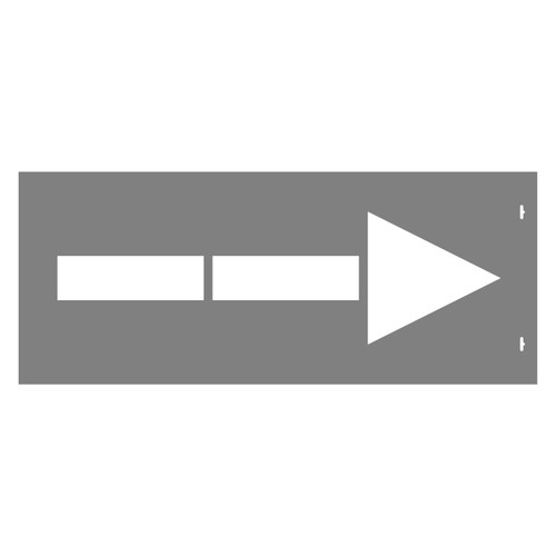 STENCIL Straight Arrow 1M, 2mm, POLY, (1170mm x 480mm)