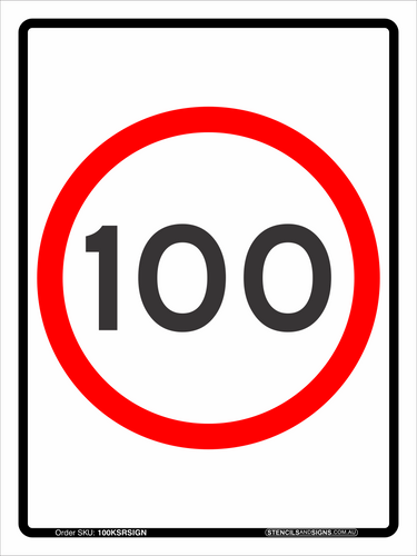 Road Signs 100KM