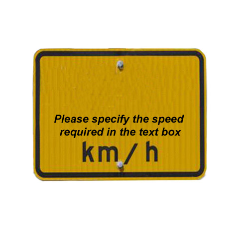 Speed Hump Speed Warning Sign - Class 1 Reflective Aluminium