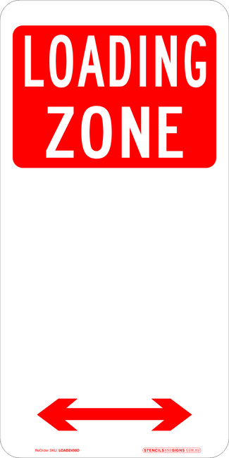 Parking Sings Loading Zone
