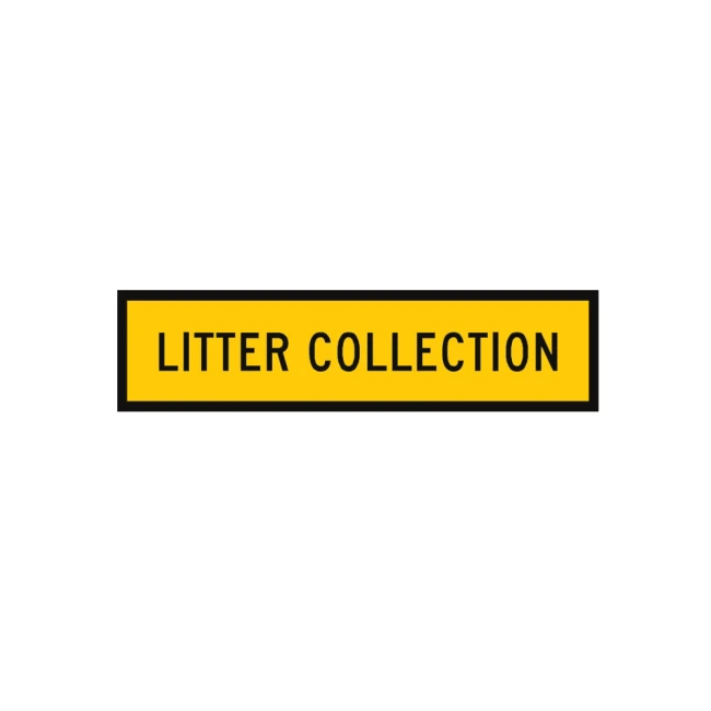 Traffic Management Sign Litter Collection Symbol