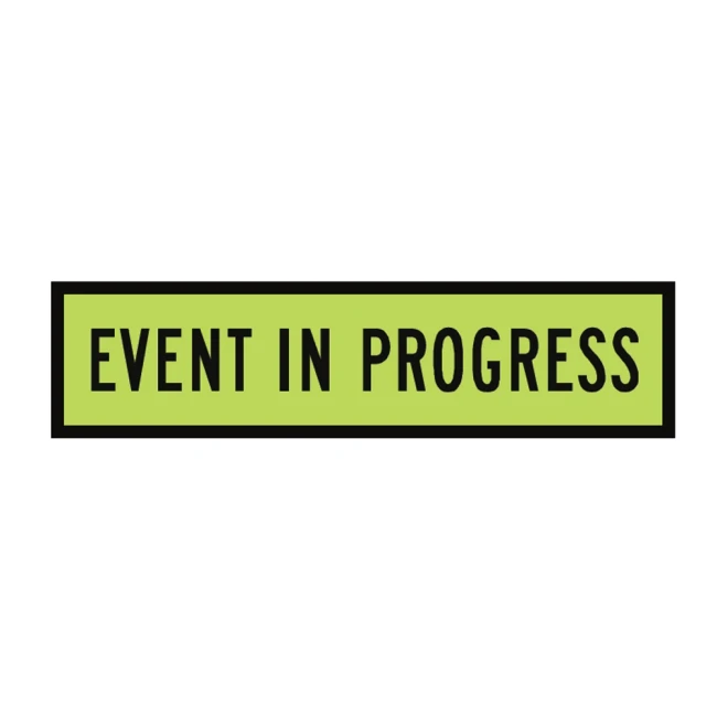 Traffic Management Sign Event In Progress Symbol