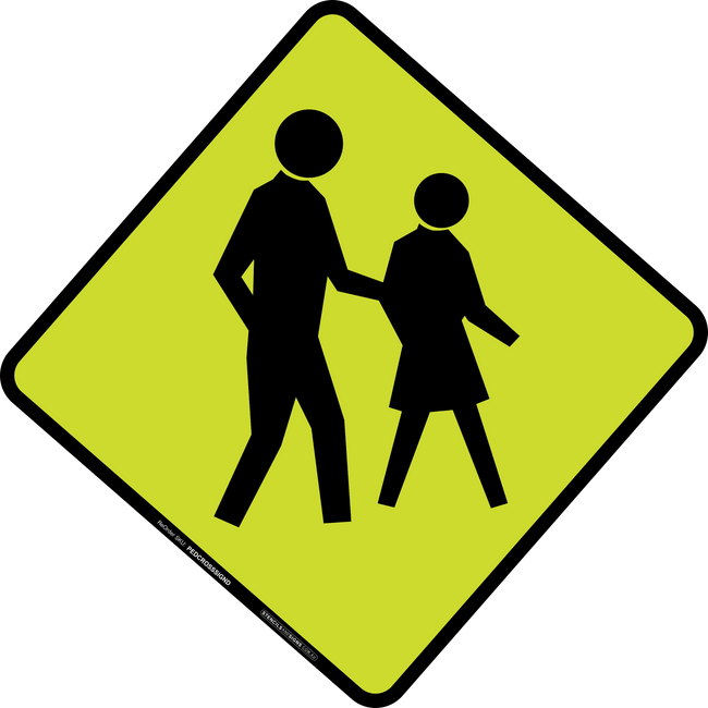 Traffic Signs Pedestrian Crossing Sign