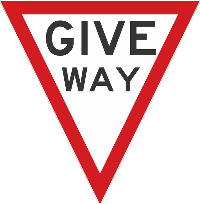 Safety Signs Give Way