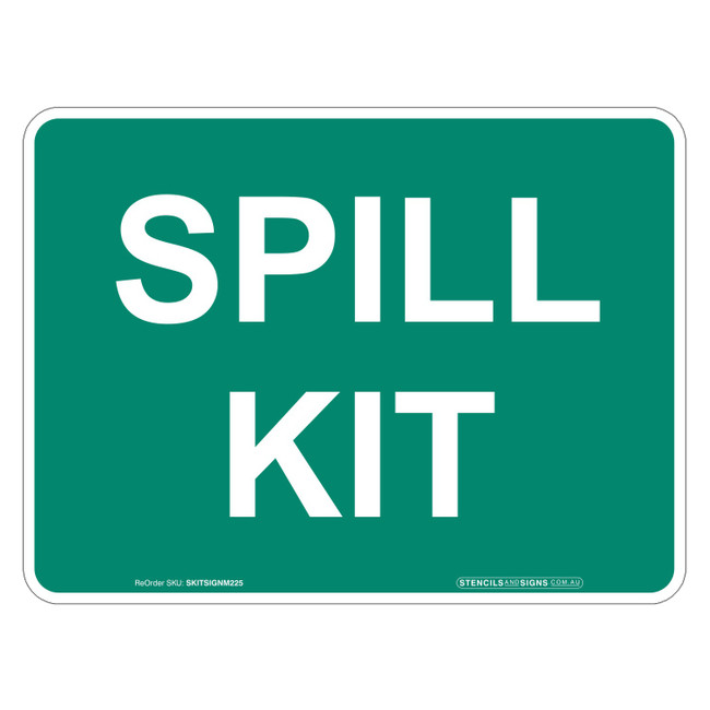 "SPILL KIT", Non-reflective, METAL, (225mm x 300mm)