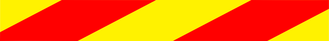 Traffic Management Signs Red and Yellow Strip