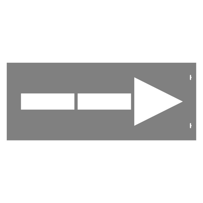 STENCIL Straight Arrow 1M, 3mm, POLY, (1170mm x 480mm)
