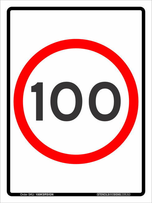Road Signs 100KM