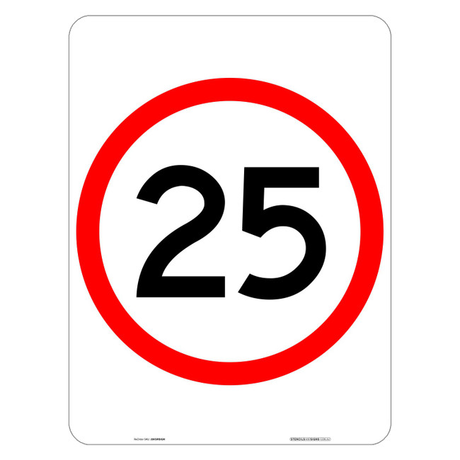 "25KM" Speed Limit