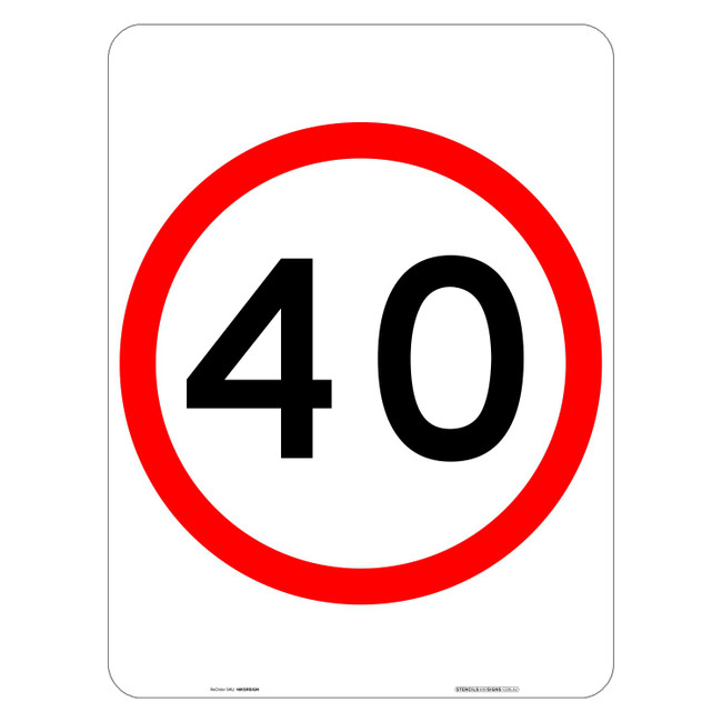"40KM" Speed Limit