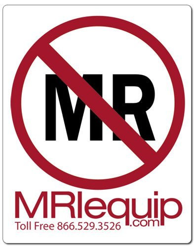 MRI Non-Magnetic Not MR Safe Stickers 3 1/2