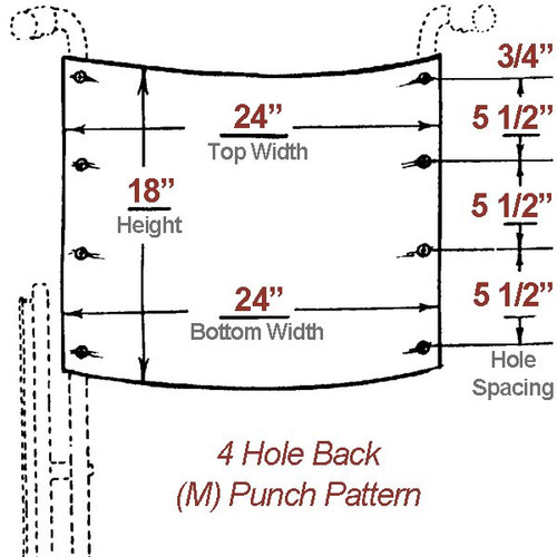 flat-back-upholstery, m-hole-punch, 24-inch-top-width, 24-inch-bottom-width-x-18-inch-tall