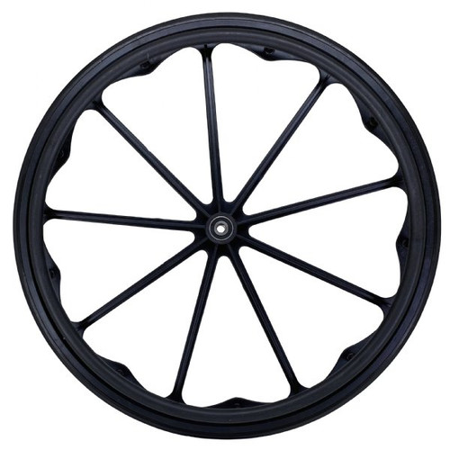 24-inch-x-1-inch-black-mag-wheel-with-black-urethane-tire-1/2-inch-axle