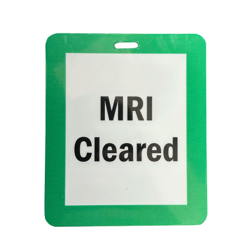 Mri Badge Reel Tag MRI Non-Magnetic Unrippable Vinyl Badge, Case of 25
