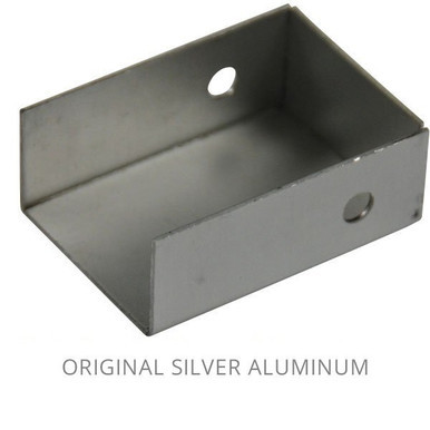 Curtain Tracking End Stop, Silver Aluminum