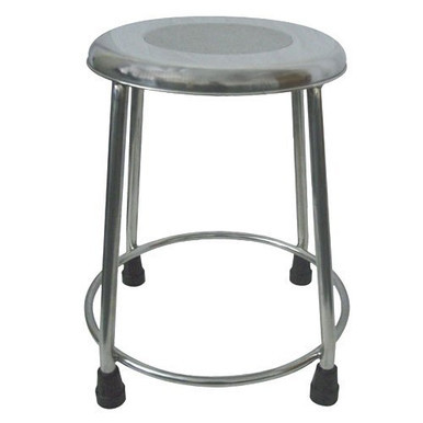 MR Conditional Non-Magnetic Fixed Height Seat Stool with Rubber Tips