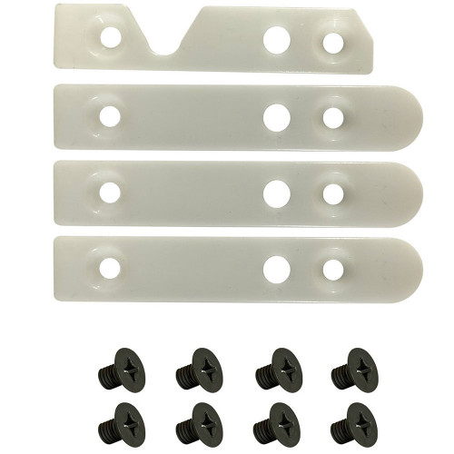 MR Conditional Non-Ferromagnetic White Plastic Railing Guides