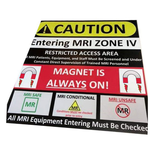 MR Conditional "Entering ZONE IV" Floor Sticker