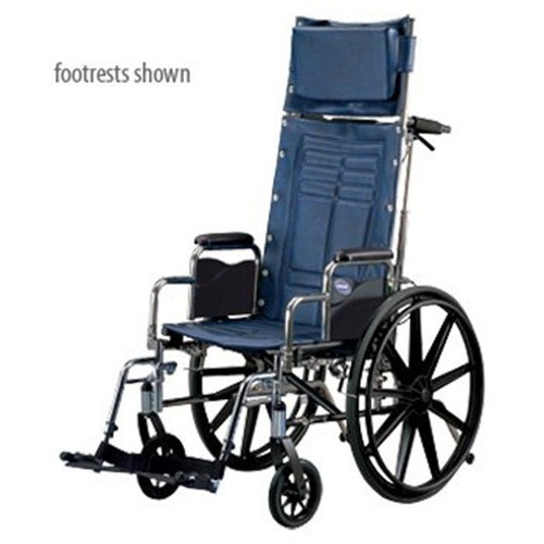 Invacare Tracer Reclining Wheelchair - 16 Wide x 18 Deep