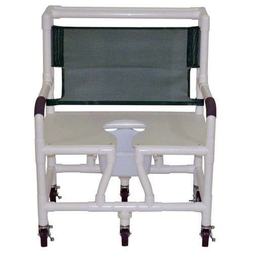 30" Bariatric Shower/Commode Chair - Full Support Seat