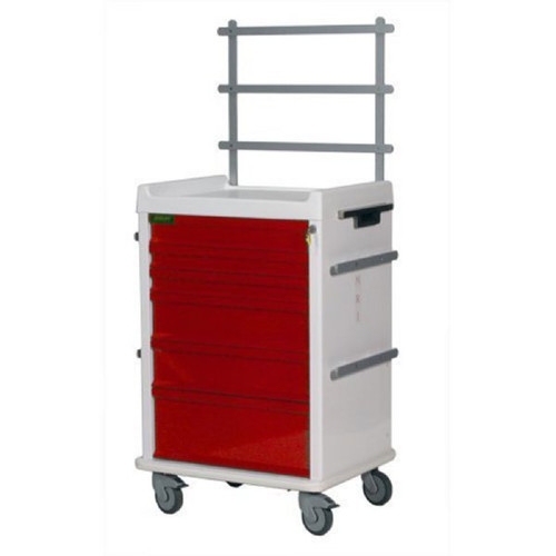 MRI Keyed Locking 6 Drawer Cart, with Anesthesia Pkg