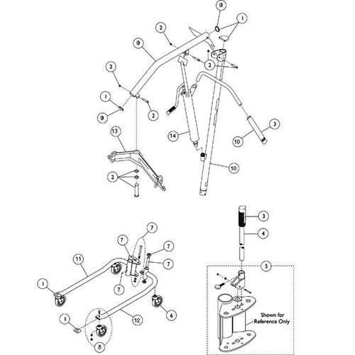 Invacare Boom Hardware Kit for Patient Lifter