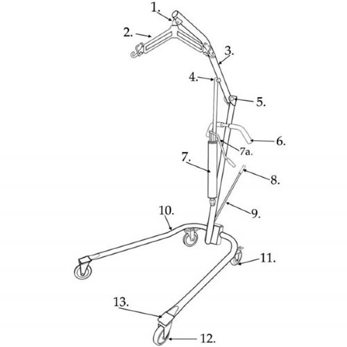 Drive Medical Caster with Lock