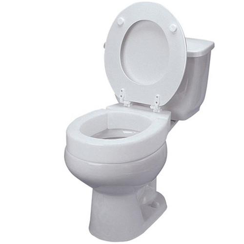 Hinged Elevated Toilet Seat, Standard or Elongated