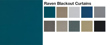 Raven Blackout Curtain Colors