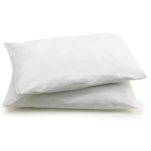 Wipeable Reusable Pillows with Vinyl Ticking