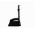 Footrest, Black Plastic Footplate w/ Heel Loop, Cam-Lock 5/16" Pin Hole, 3" Standard Spacing, Left