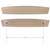 Plastic-Full-Length-Armrest-10"-Hole-Spacing-Beige