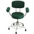 MR Conditional Non-Magnetic Adjustable Stool, 21" to 27" with Rubber Tips, Back and Arms