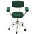 MR Conditional Non-Magnetic Adjustable Stool, 22" to 28" with 2" Dual Wheel Casters, Back and Arms