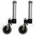 Walker Extension with 3" Gray Rubber Swivel Wheel