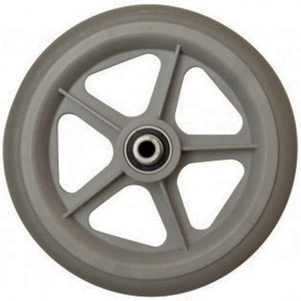 heavy-duty-gray-5-spoke-mag-8-inch-x-1-inch-gray-rubber-tire-7/16-inch-axle-2-3/8-inch-hub-width
