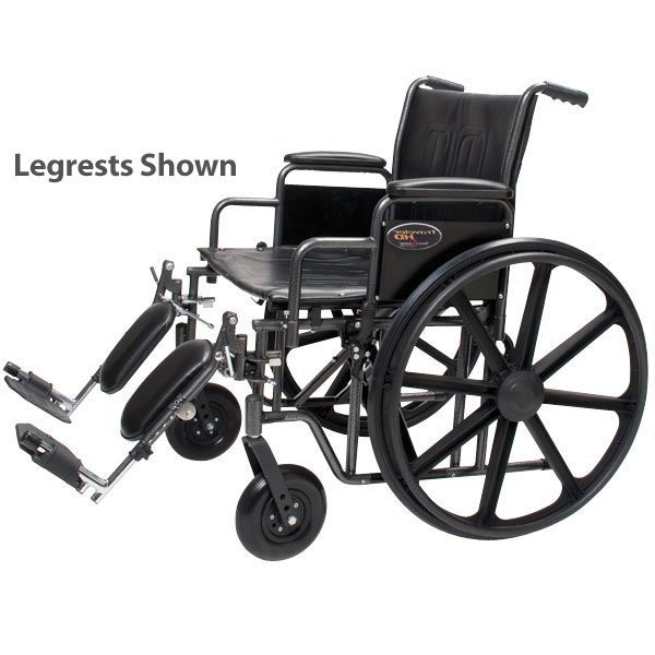 Everest-and-Jennings-Traveler-Heavy-Duty-Wheelchair-22"-Wide-Detachable-Full-Arms