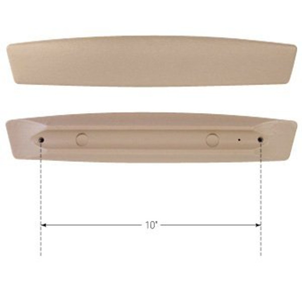 Plastic-Full-Length-Armrest-10"-Hole-Spacing-Beige