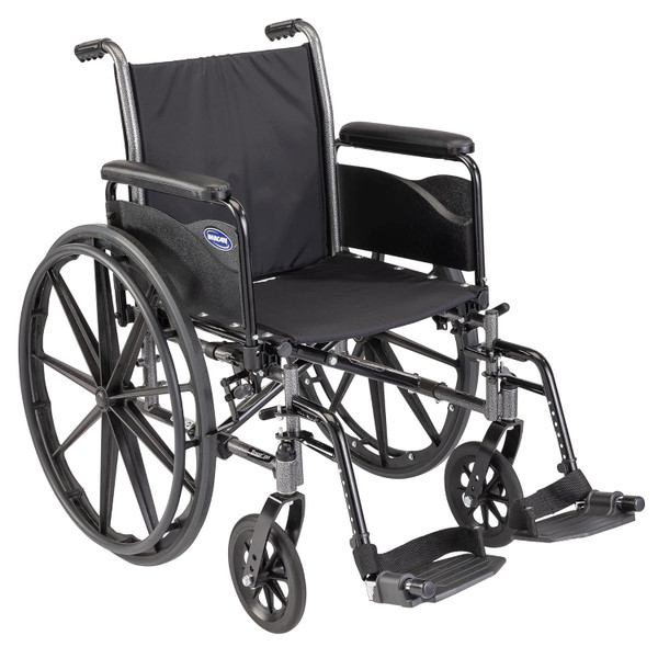 010-158-X Invacare Tracer SX5 Wheelchair - 18" Wide x 18" Deep - Flip-Back Full Arms