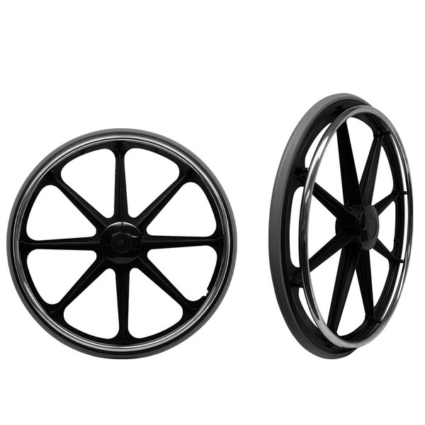 Non-Magnetic MRI 24" Rear Wheel Complete for 7/16" Axle, 18" & 20" Standard Wheelchairs