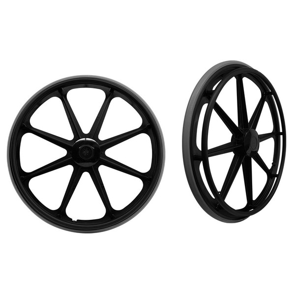 Non-Ferromagnetic MRI 24" Rear Wheel complete for 5/8" Axle, fits 20" Aluminum Wheelchairs